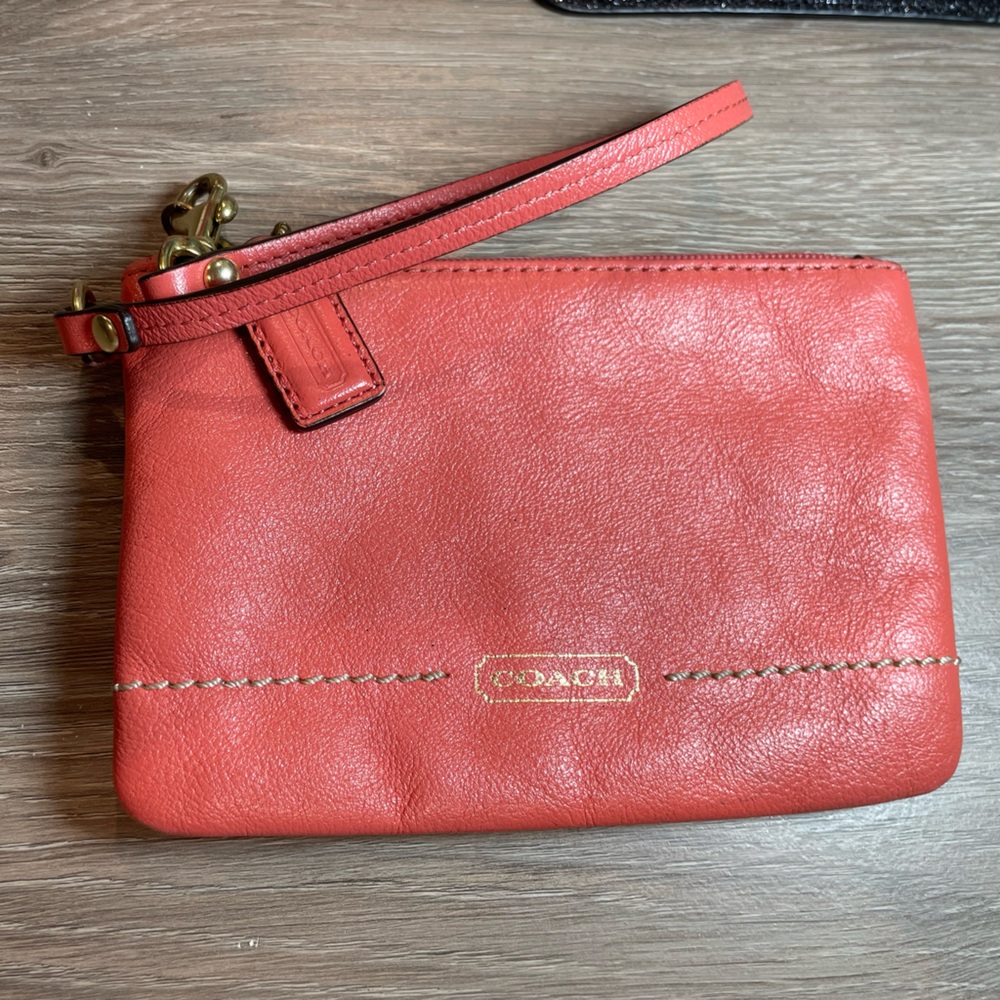 Coach Wristlet- Melon